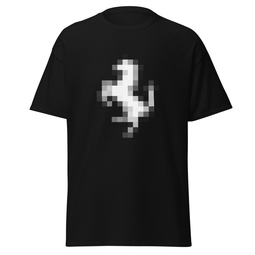 Pixelating Horse (white) - Unisex T-shirt