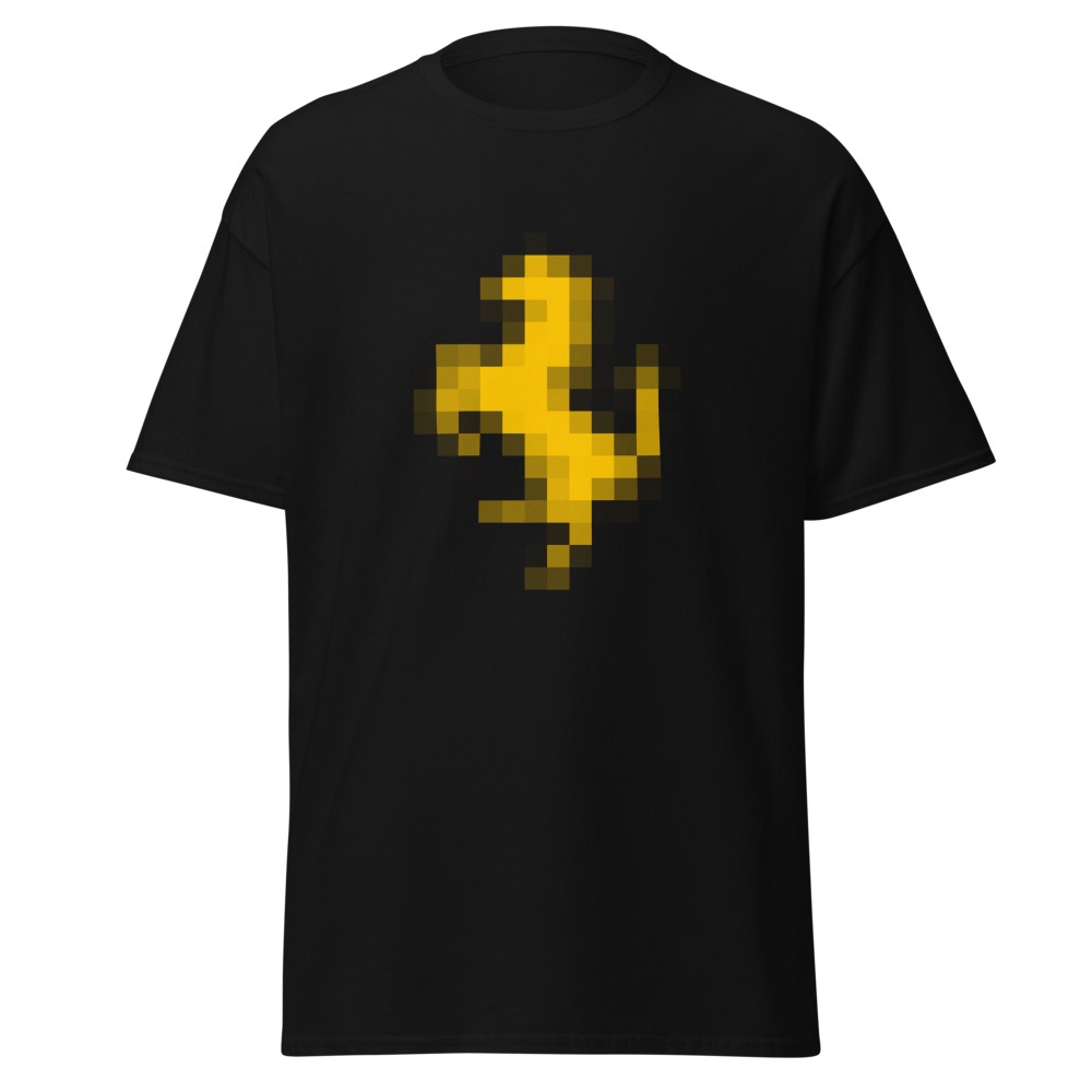 Pixelating Horse (yellow) - Unisex T-shirt