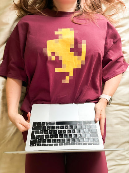 Pixelating Horse (yellow) - Unisex T-shirt